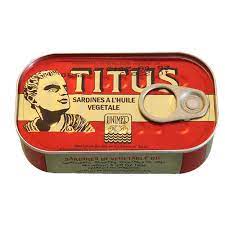 TITUS SARDINES 125G