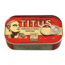 TITUS SARDINES 125G