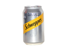 Schweppes Soda Water 33CL Cans x24