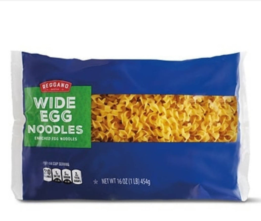 REGGANO PASTAS WIDE EGG NOODLES 454g x12