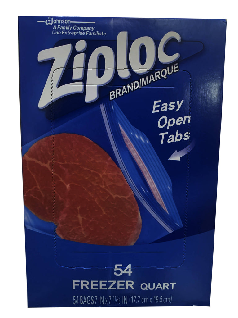 ZIPLOCK BRAND/MARQUE FREEZER QUART 54 PACK