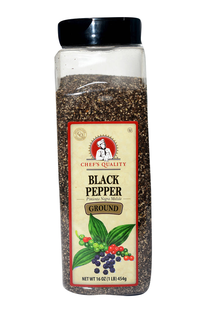 Chef's Quality BLACK PEPPER GROUND 454g x12